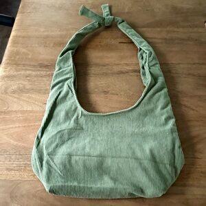 Green Corduroy Hobo Bag